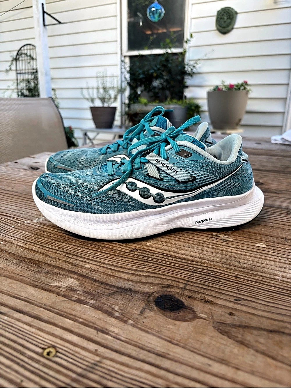 Saucony Guide 17 Women’s 8 Teal Blue Running Shoes PWRRUN S10810-23